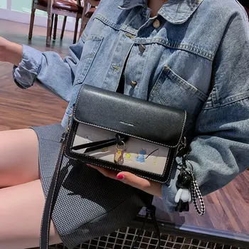 

Fashion Hit Color Women Small Square Bag Designer Quality Cartoon Embroidered Lady Shoulder Bag Casual Wild Diagonal Girl Bag