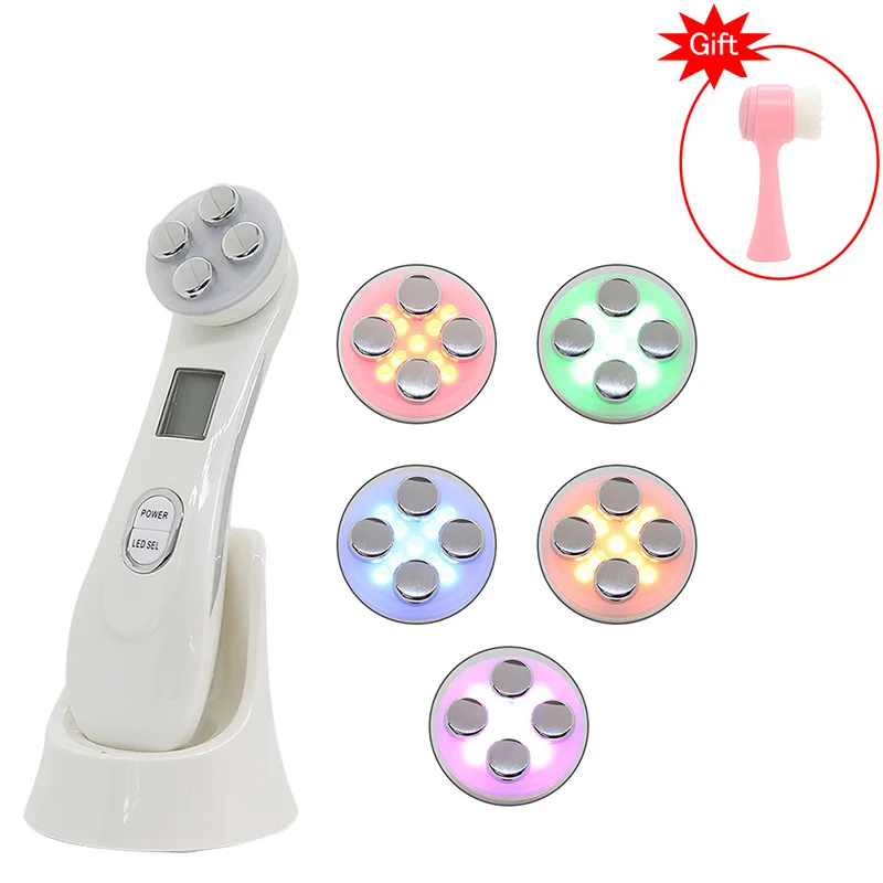 

5in1 RF EMS LED Photon Light Beauty Device Anti Aging Face Lifting Tightening Eye Facial Skin Care Tools Support Dropshipping
