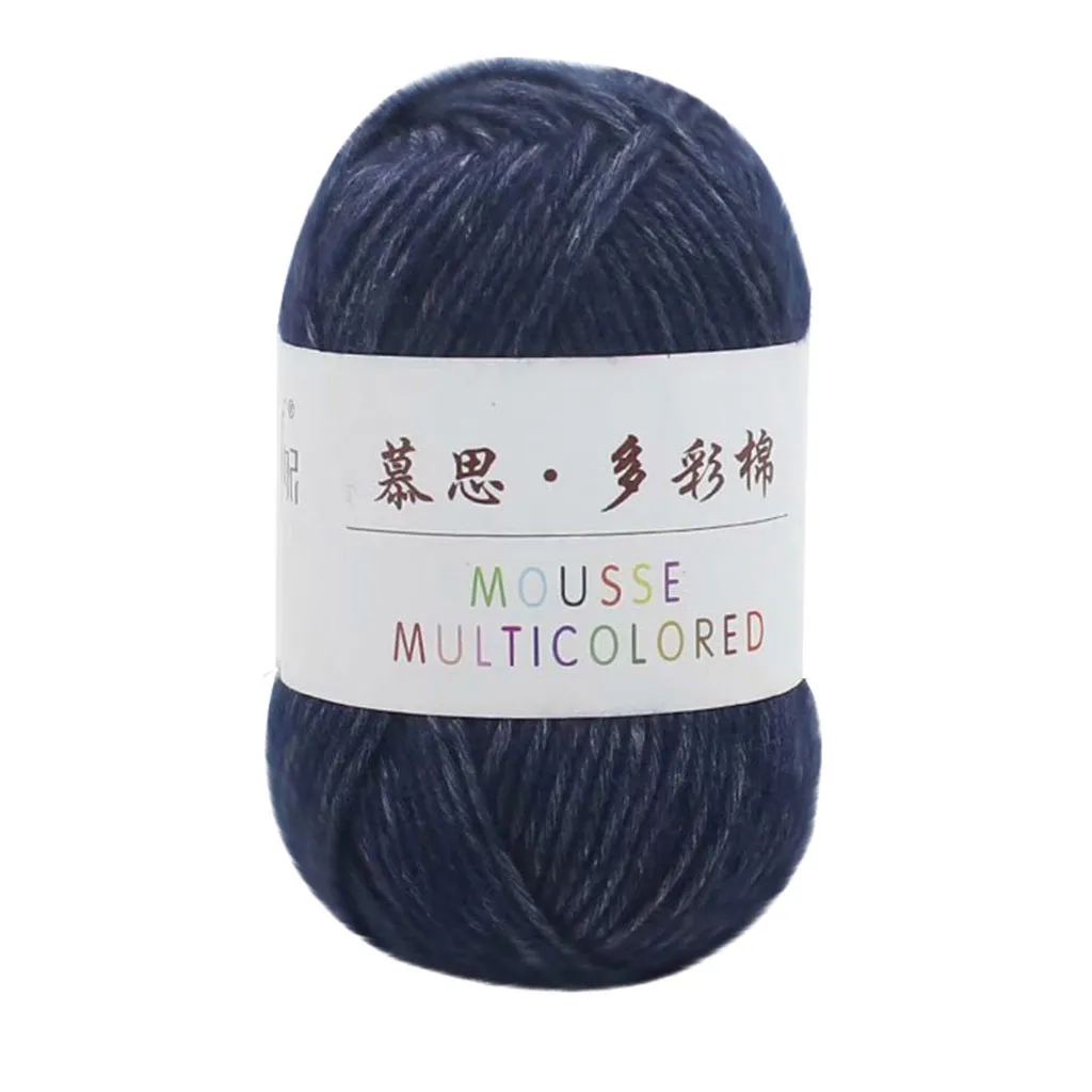 L New DIY Yarn For Sweater Scarf Knitting 50g Colorful Cotton DIY Wool Suede Children's Sweater Coat Scarf Scarf Line 1021#30 - Цвет: L
