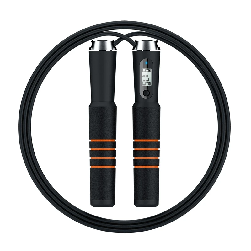 

ABGZ-Smart Bluetooth Jump Rope Cross Fit Digital Calorie Speed Counter Jump Ropes For Exercise Alarm Reminder Weight Setting#294