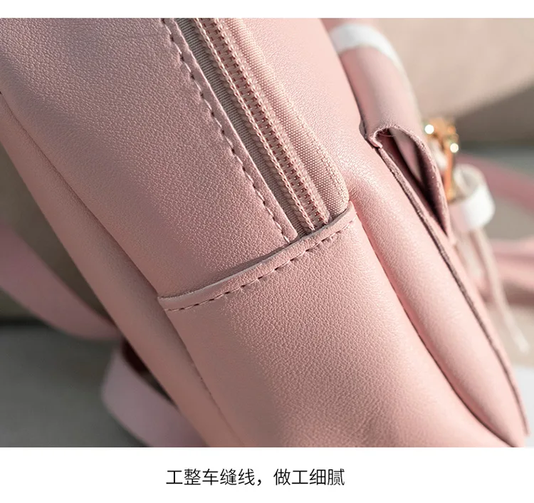 Women's Mini Backpack Luxury PU Leather Kawaii Backpack Cute Graceful Bagpack Small School Bags for Girls Bow-knot Leaf Hollow best stylish backpacks for college