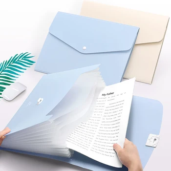 

13 Grids Handheld File Folder Organ Box Bag Multi-function Organizer Storage Holder Office Document A4 Paper Folder