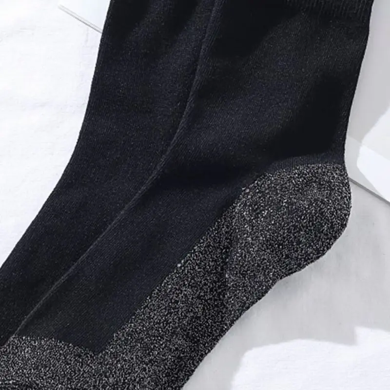 Мужские зимние теплые уличные носки до середины голени с алюминиевой нитью для холодной погоды