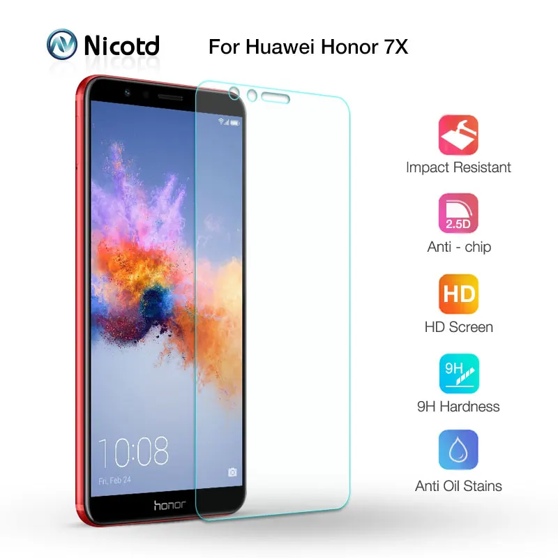 3 шт HD прозрачное закаленное стекло для Honor 7X Защита экрана для Honor 7 Lite Honor 7c на Honor 7A Pro Защитная стеклянная пленка