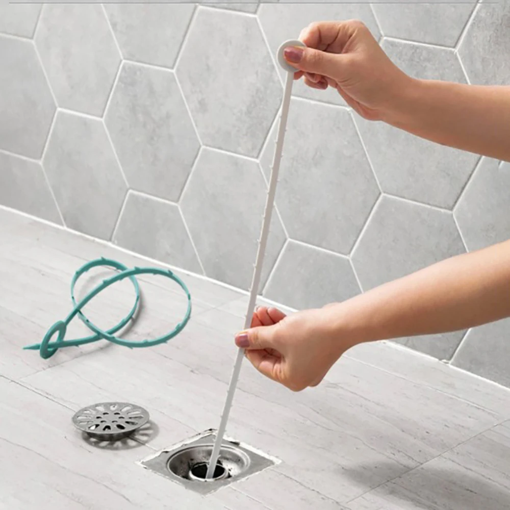 New Sink Cleaning Hook Bathroom Floor Drain Sewer Dredge Device Small Tools Hair Stoppers Catchers Easy to Clean the hair