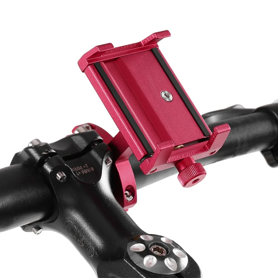 Bike Phone Mount Cycling Phone Holder Bike Bicycle Handlebar Mount Adjustable Bike Phone Cradle - Цвет: Красный