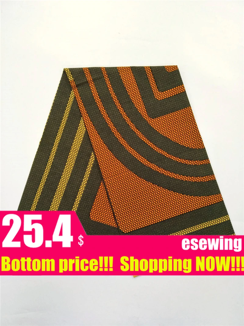 New African real wax print fabric 6 yards Cotton Ankara Nigeria Ghana dutch real wax for patchwork sewing african dresses 12103 - Цвет: 24