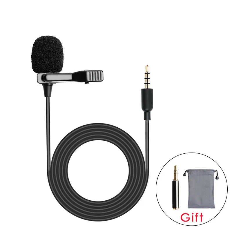 Петличный микрофон Smart Clip-on конденсаторный Громкая связь нагрудный микрофон Микрофон вокальное интервью всенаправленное видео