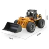 HUINA 1/18 RC Truck Bulldozer Car Alloy Tractor Model 2.4G Radio Controlled Car Engineering Cars Excavator Toys For Boys kid 6