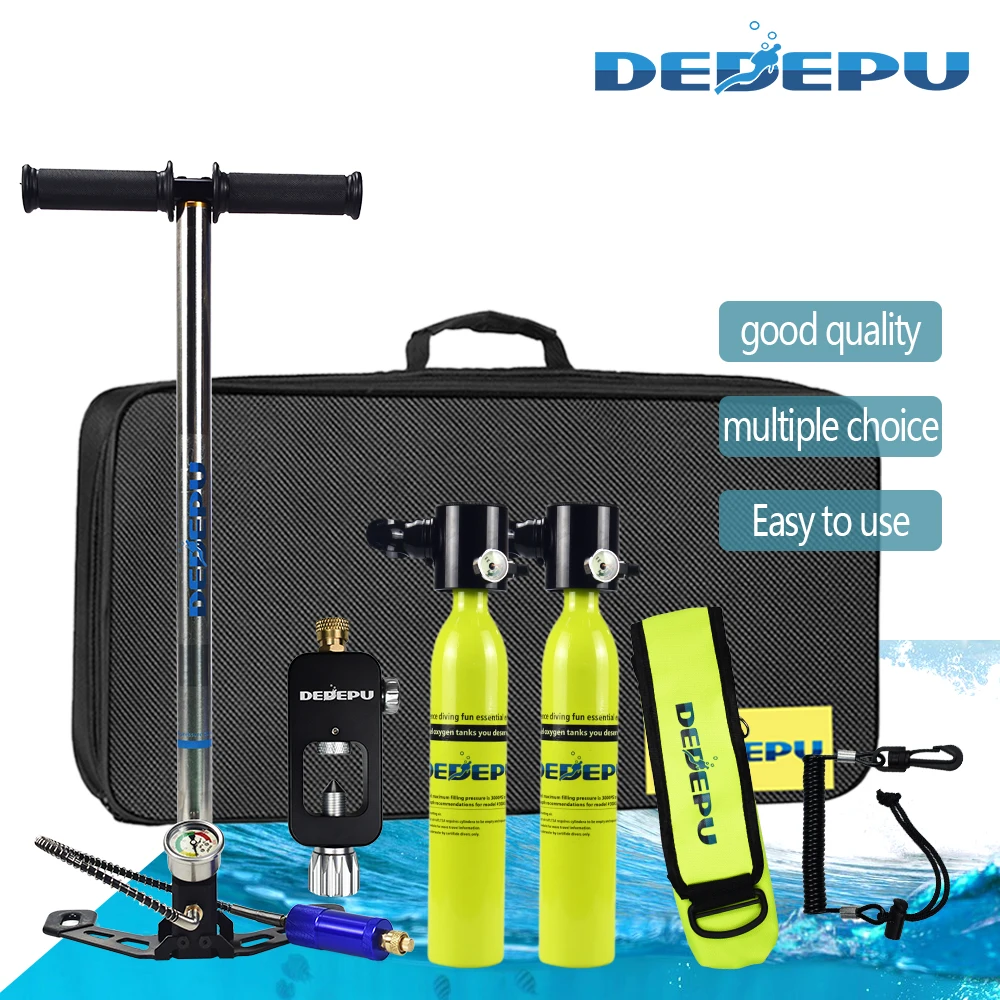 

500ML diving oxygen tank portable double diving respirator set outdoor diving equipment