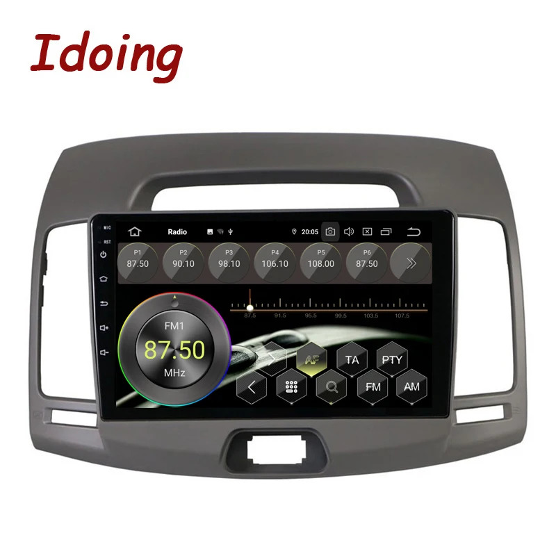 Sale Idoing 9"Car Radio Multimedia Video Player For Hyundai Elantra 4 HD 2006-2012 Navigation GPS Android9.0 4G+64G No 2din 2 din dvd 1