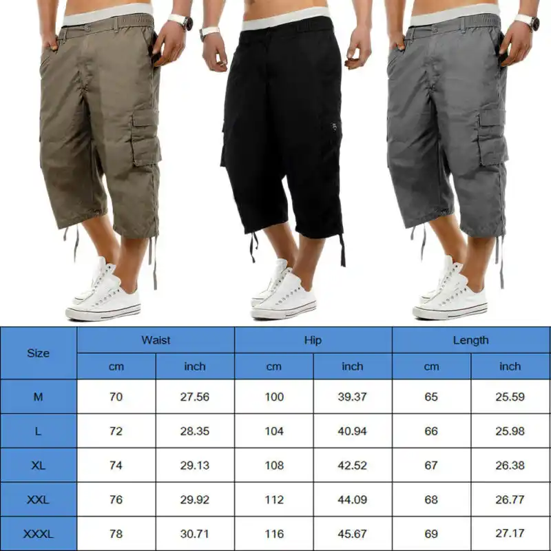 mens work jogger shorts