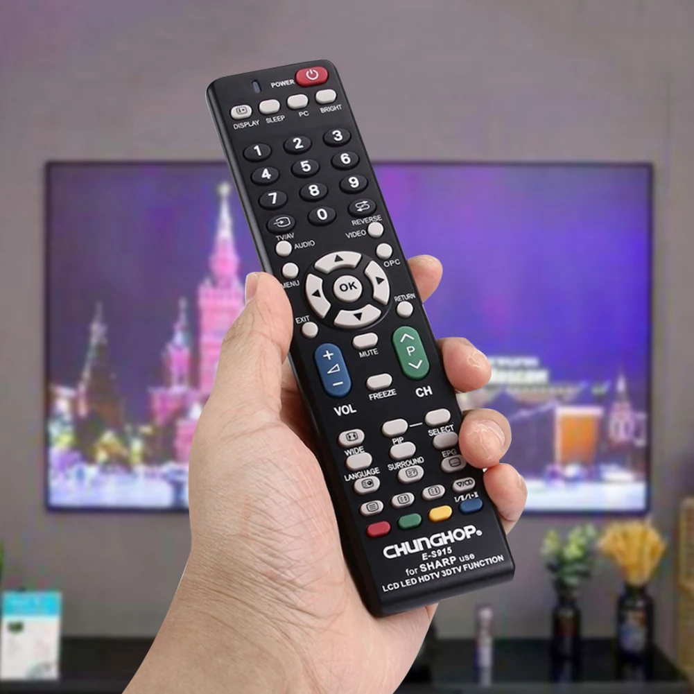 Universal Remote Control E-S915 For sharp Use LCD LED HDTV TV controller ga666wjsa ga921wjsa chunghop ga15wjsa