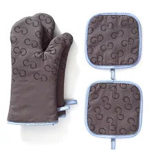 2 шт силиконовые рукавицы для духовки с 2 кастрюлями термостойкие перчатки для духовки нескользящие перчатки для кухни гаджеты для выпечки