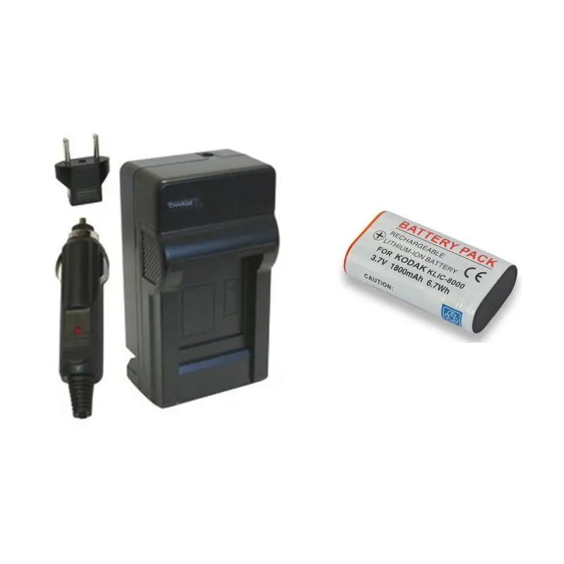 Аккумулятор и зарядное устройство для KODAK Easyshare Zx1 ZxD Z612 Z712 Z812 Z1085 Z1015 Z1012 Z1485 Z8612 IS. |