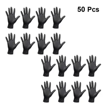 

50Pcs Disposable Gloves Waterproof Latex Hand Protective Gloves Thicken Gloves Thickened Nitrile Rubber Gloves