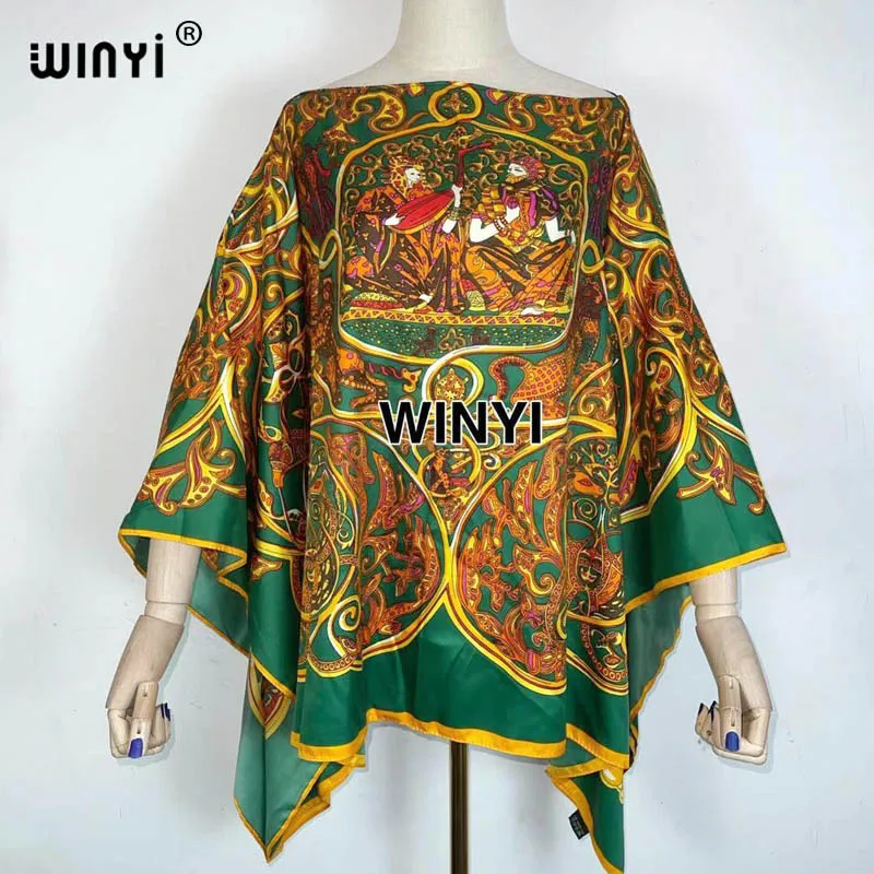 2021 Bikini Cover-ups Beach wear Wonmen kimono cardigan Middle East America Africa bohemia Printed Swim Suit CoverUpTraf Robe