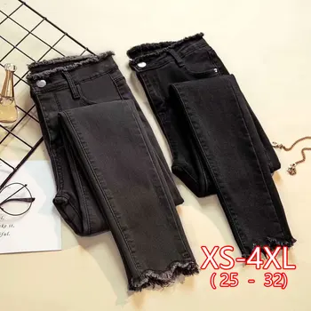 

Skinny Stretch Jeans For Women, Black Denim Pants, 2020 Spring And Autumn Small Feet Pencil Pants