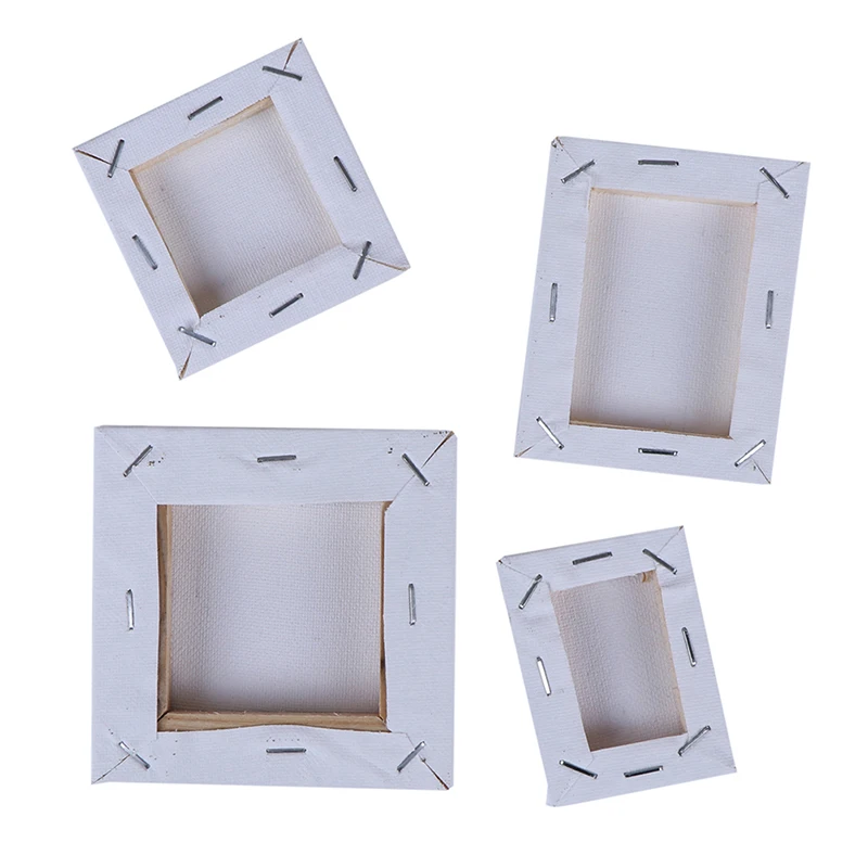 Mini Painting Canvas Panel Boards For Acrylic Oi Paint Acid Free White Cotton Multi Size Beginner Artists Students &amp Kids | Дом и сад