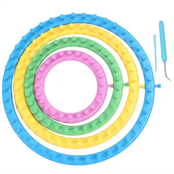 

Set of 4 Round Plastic Knitting Looms