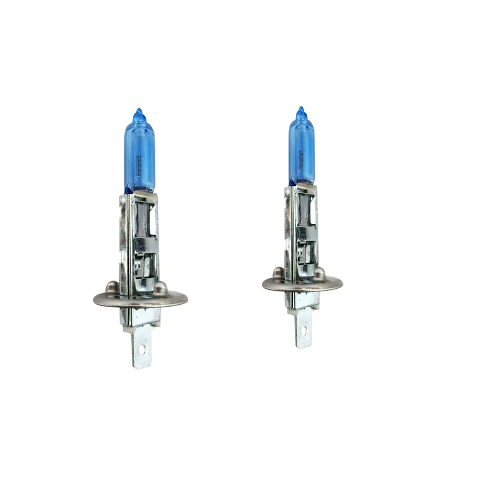 2шт 12V Ксеноновые яркие H1 55W 6000K газовые галогенные лампы накаливания белого света