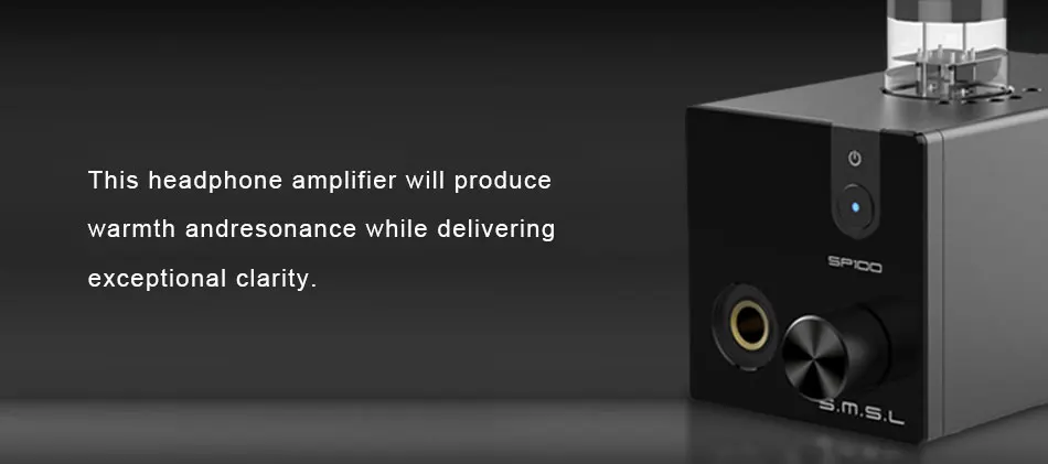 SMSL SP100 6N3 ламповый усилитель для наушников мощный стерео аудио HiFi регулятор громкости ламповый предусилитель усилитель для наушников