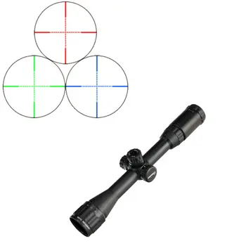 

SNIPER LT 3-9X32AOL Hunting Riflescope Full Size Mil-Dot RGB Wire Reticle Illuminated with Rings for Tactical Rifle Scope