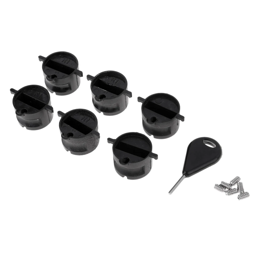  Surfboard Fin Key Replacement Accessory w/6pcs Grub Screws & Leash Plug