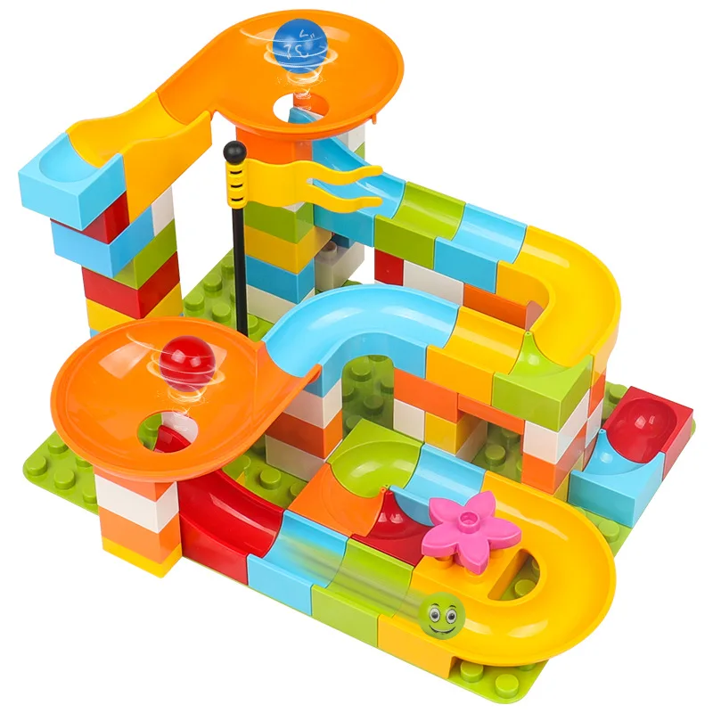 Big Size Slide Blocks Compatible Roof Big Particle Building Blocks Children's 4 Slide Blocks Educational Toys For Children