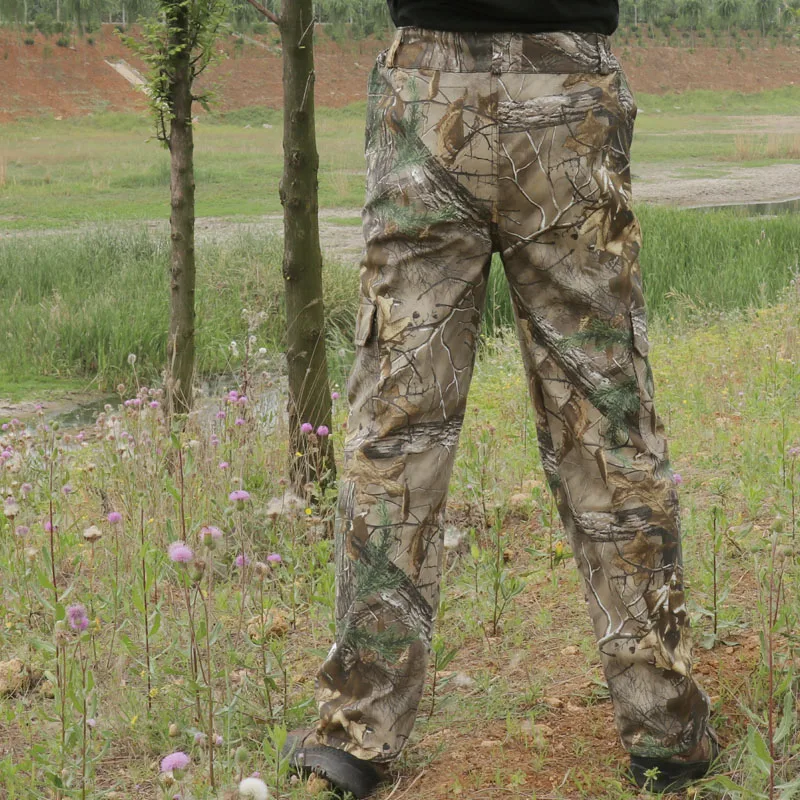 Охотничьи брюки большого размера Bionic Realtree камуфляжные из чистого хлопка