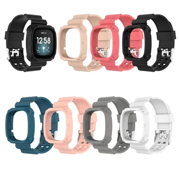 

For -Fitbit Versa 3 Smart Watch Band For Sense Wristband Soft Silicone Straps