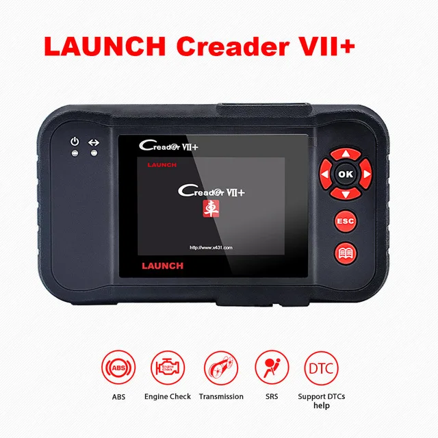 Launch X431 CRP129 CRP123 Creader VII+ OBD2 сканер двигателя/ABS/SRS/трансмиссия автомобильный считыватель кодов автомобиля диагностический инструмент сканирования - Цвет: Creader VII