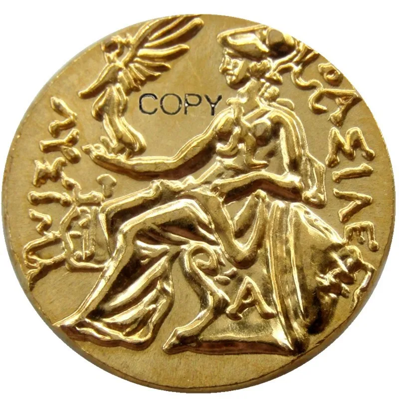 G(01) ALEKSANDER III the Great 336-323 г. До н. Э. Золотая древнегреческая монета позолоченные копии монет