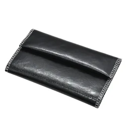 Premium Handcrafted Leather Tobacco Pouch (Black)