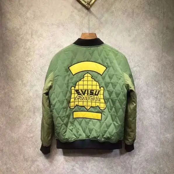Подлинный Evisu осенне-зимний мужской зеленый пиджак, куртка, высокое качество, модный теплый дышащий Мужской Хлопковый тренч