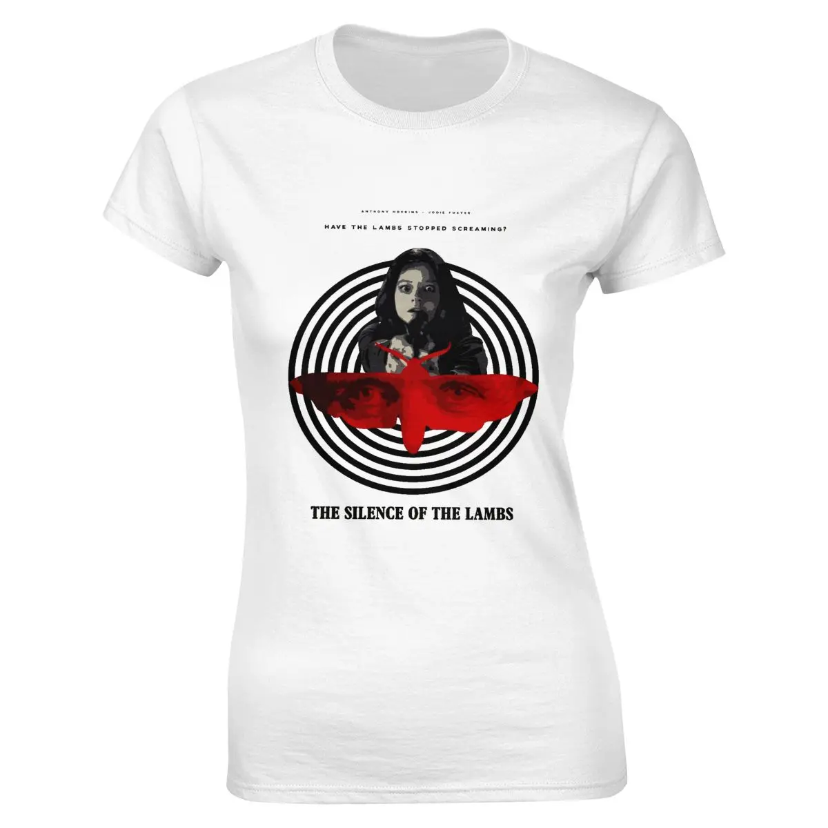 

The Silence of The Lambs V.2 Movie Poster T Shirt Natural All Sizes S-5XL O-neck Print Casual Cotton Short Summer Regular