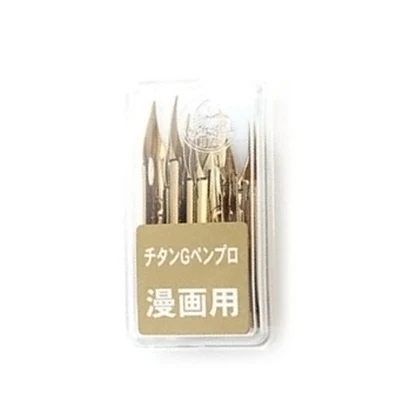 10 Titanium gold tip Zebra titanium G перо мультфильм Перьевая ручка Перо мультяшная ручка перо мультяшный инструмент - Цвет графита: 10 Titanium gold tip