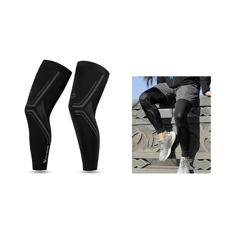 WEST BIKING Breathable Leg Warmers Compression Sleeve Anti-UV Sport Leggings Cycling Running Racing Men Women Arm | Спорт и