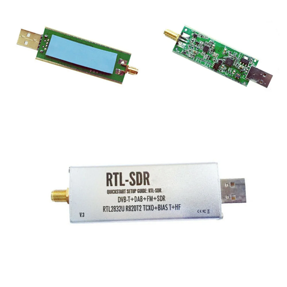 V3 RTL2832U 1PPM TCXO HF BiasT SMA программное радио модуль R820T2 тюнер Улучшенная печатная плата дизайн для более низкого шума и меньше шпор