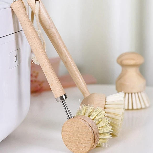 Bamboo Cleaning Brush Set, Household Cleaning Brushes