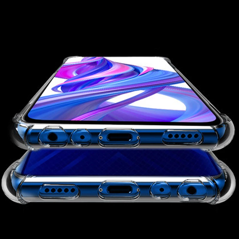 Прозрачный чехол для телефона YUETUO из ТПУ, чехол, чехол для huawei honor 9x pro 9x9 xpro силиконовые аксессуары протектор