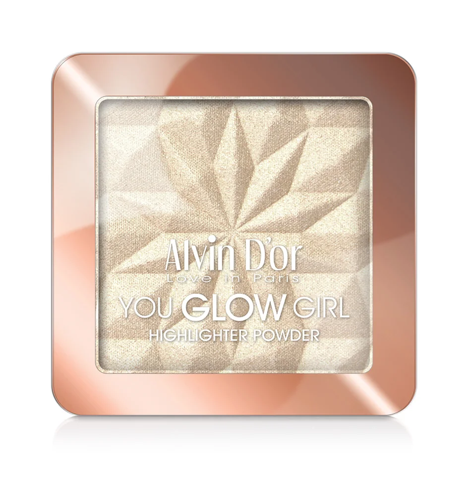 HL-04 Пудровый хайлайтер &quotAlvin D`or" YOU GLOW GIRL 9 6г | Красота и здоровье
