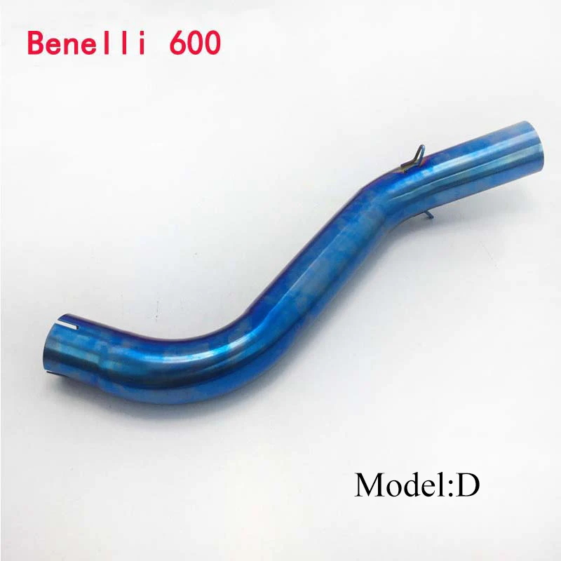 Для Benelli600 выхлопная система труба средняя связь Соединительная труба мотоцикл 51 мм из нержавеющей стали вентиляционная труба скольжения на мото побега - Цвет: D