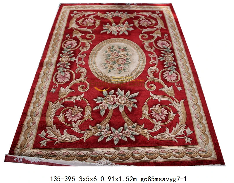 handwoven wool carpets Thick And Plush Neo Classic Design Handmade Rug Handwoven Wool Carpets Area Rug Runner Rug - Цвет: 135-395 3x5