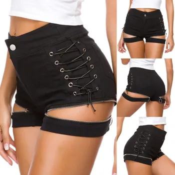 

NEW Shorts Jeans Sexy Casual Summer Denim Cotton Ladies Women Low Waist Super Mini Fibers Skinny