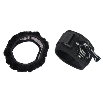 

1 Pcs 360 Degree Rotation Hand Wrist Strap for Go Pro Hero 7 5 6 4 Session Xiaomi 4K Lite Sj4000 H9 Arm Belt & 1 Pcs Car Antisli