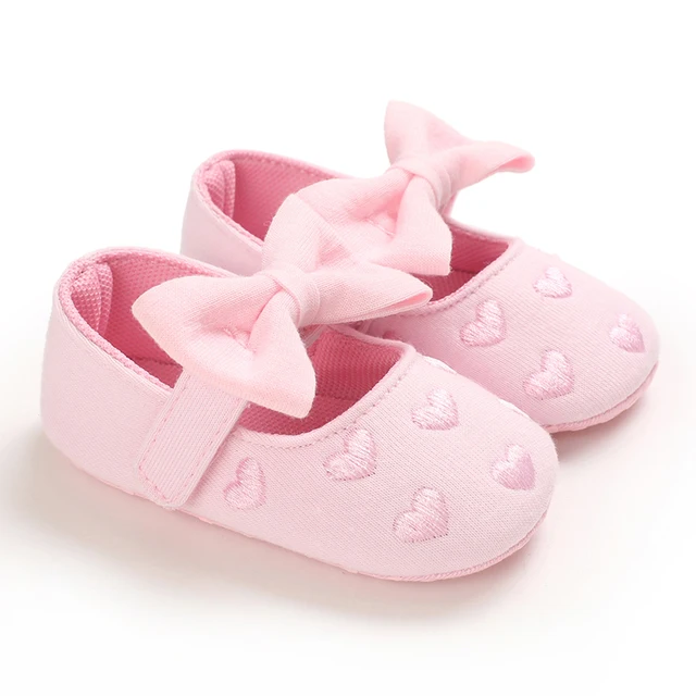 Newborns Fashion Solid Color Casual Shoes Princess Shoes Soft-soled Sneakers 0-18 Months Baby Bed Shoes Baby Walking Shoes C-656