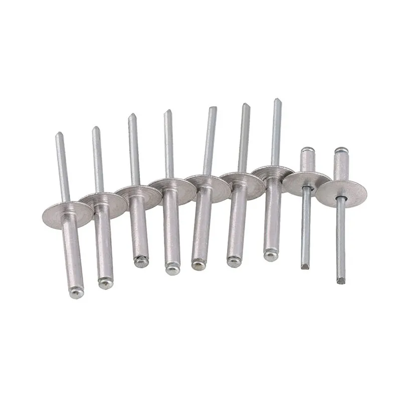 Large Cap Open End Aluminum Blind Rivets blind Rivet pull Cap  Rivets Blind Rivet with Flat Round Head  split Brivets GB