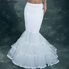 NIXUANYUAN-vestido de novia de licra, tul blanco, sirena, estilo trompeta, antideslizante, crinolina ► Foto 3/4