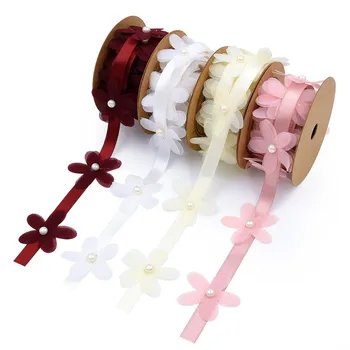 

2Meter Flower decoration ribbon creative party scene layout dress wedding flowers Diy sewing handmade ribbon wholesale